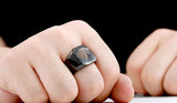 Wolfe Ring Signet Ring Stainless Steel Men Animal