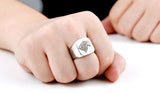Wolfe Ring Signet Ring Stainless Steel Men Animal