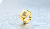 Wolfe Ring Signet Ring Stainless Steel Men Animal