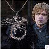 New Arrival high quality jewelry ice song and fire necklace Game Of Thrones Targaryen dragon necklace collar badge