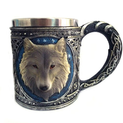 Game of Thrones 3D Wolf Mug Stainless Steel