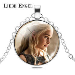 Game of Thrones Necklace Women Glass Cabochon Necklace & Pendant