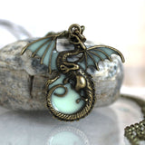 Game of Throne dragon Punk Luminous Dragon Pendants & Necklaces GLOW
