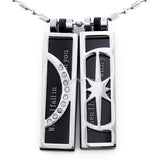 My Sun and Stars Moon of My Life Silver Pendant Necklace Set for lover Gift
