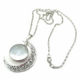 Game of Thrones Glass Pendant Silver Crescent Moon